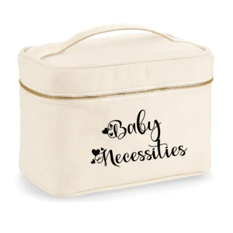 Beauty Case In cotone canvas Baby necessities