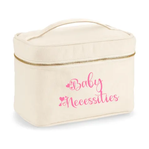 Beauty Case In cotone canvas Baby necessities