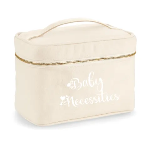 Beauty Case In cotone canvas Baby necessities