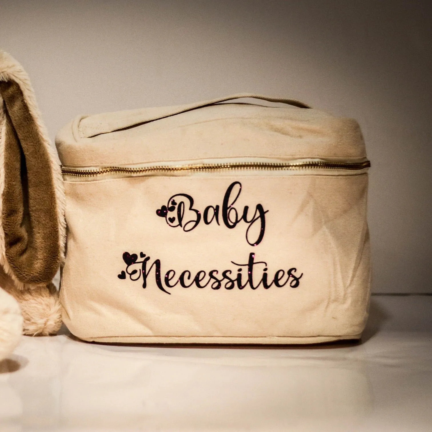 Beauty Case In cotone canvas Baby necessities