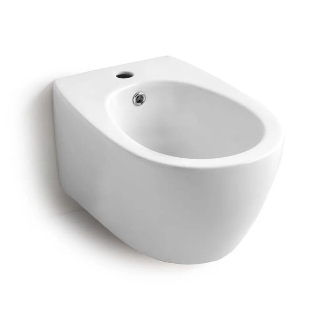 Bidet Sospeso Basic Circle White Ceramic