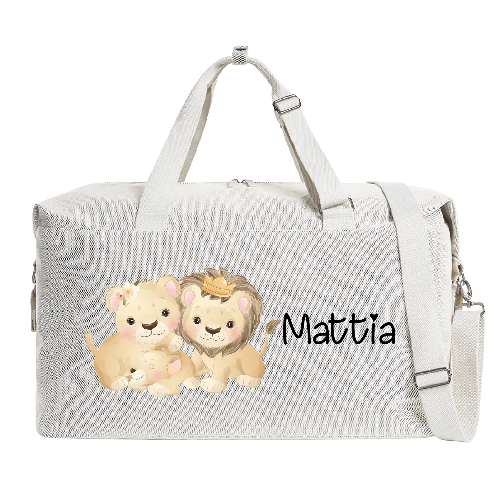 Borsone modello “Mommy” Beige Famiglia Leoni