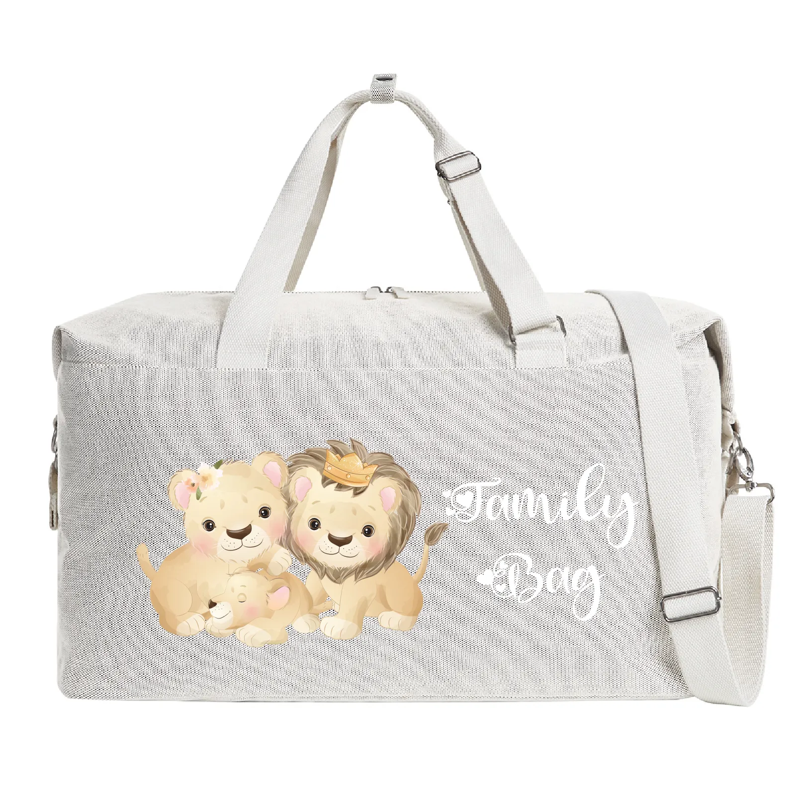 Borsone modello “Mommy” Beige Famiglia Leoni