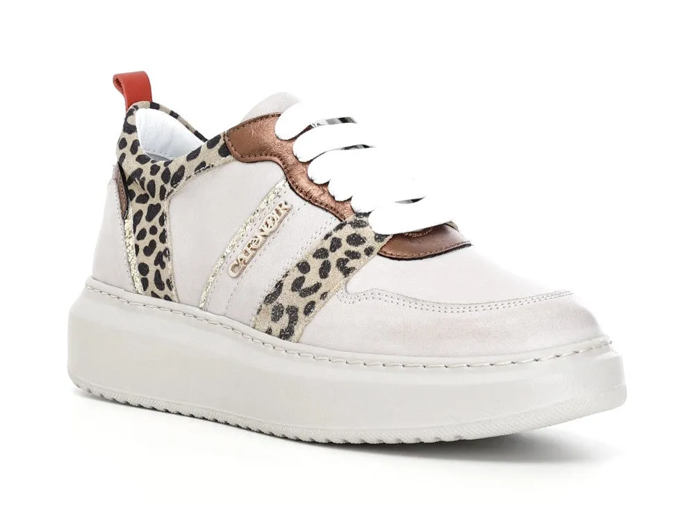 CafèNoir donna sneakers animalier e pelle