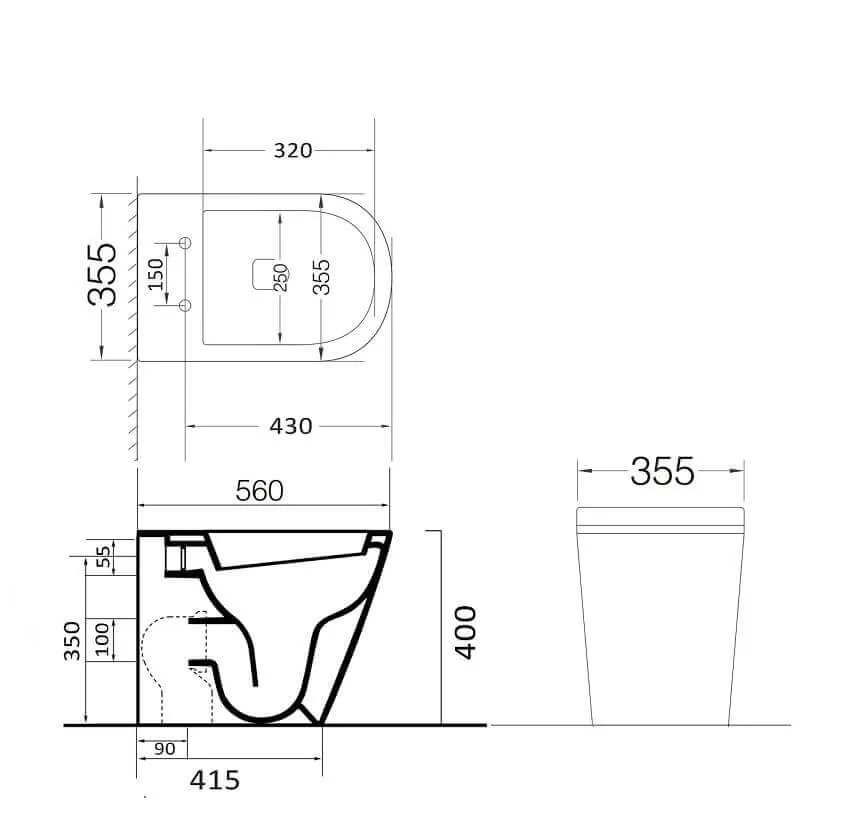 Coppia Sanitari Sospesi / A Terra Filo Muro Con Copriwater Soft-Close - Giglio