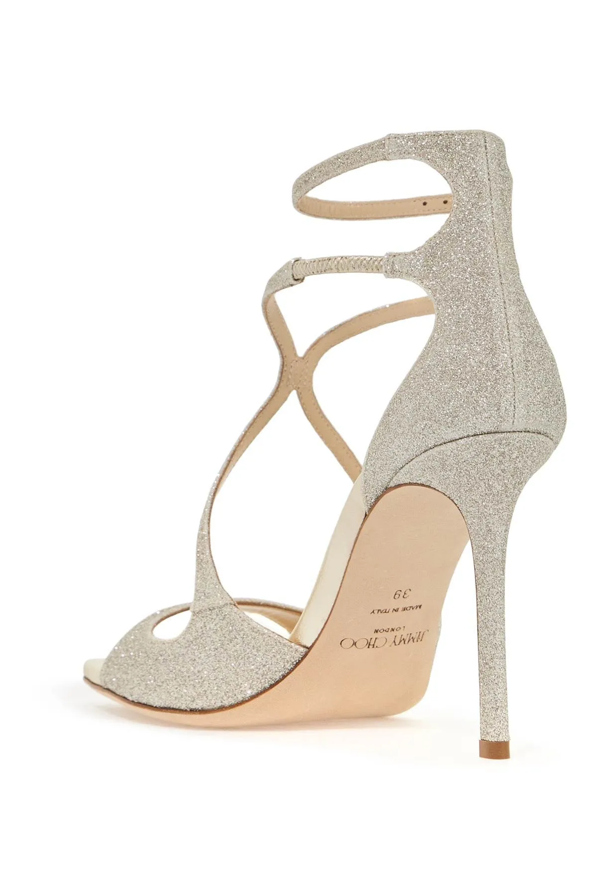 Jimmy Choo Sandali Azia 95 glitterati