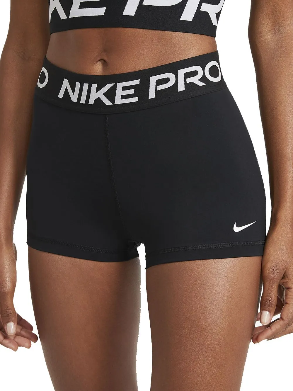 Nike Pro Shorts 8 cm - Nero/Bianco