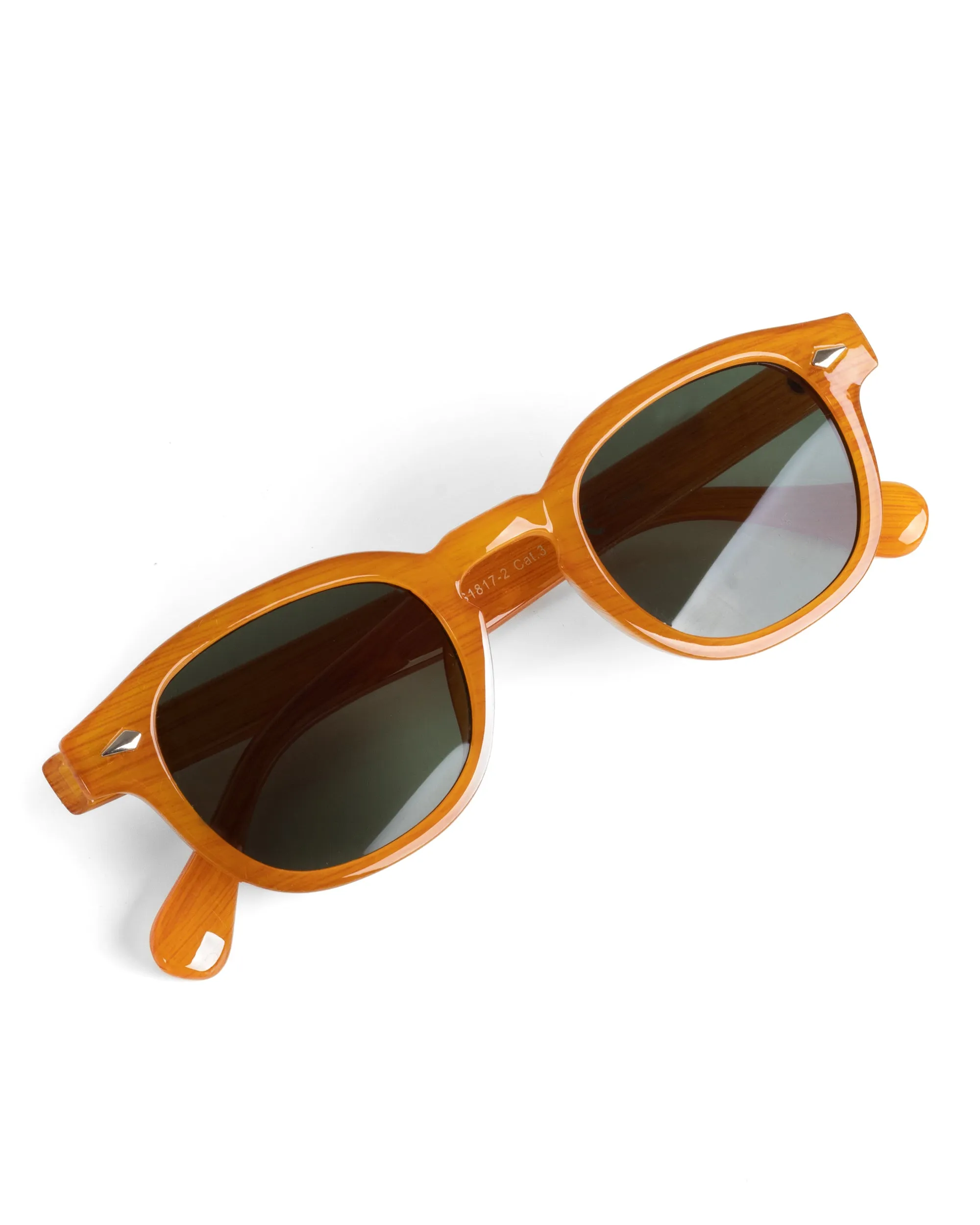 Occhiali da Sole Casual Sunglasses Stile Moscot Uomo Donna Unisex Arancio GIOSAL-OC1072A