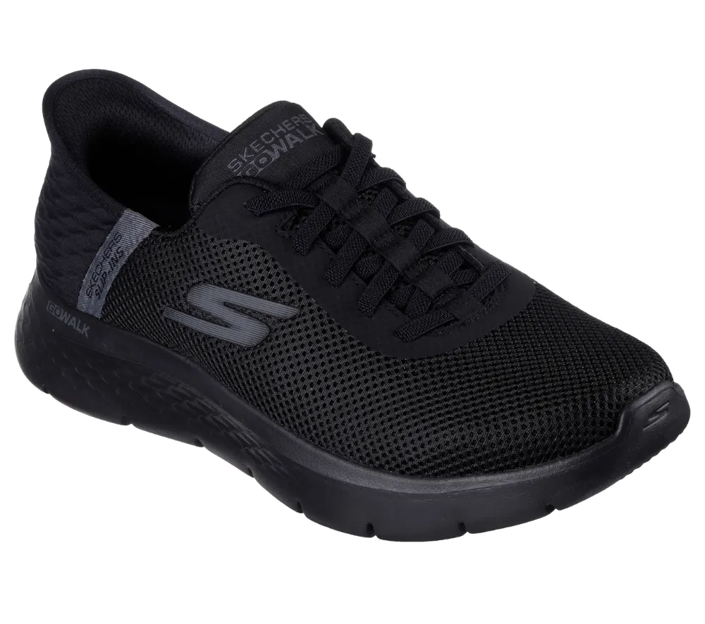 Pantofi sport, barbati, SKECHERS GO WALK FLEX- HANDS UP SLIP-INS 216496-BBK negru, textil