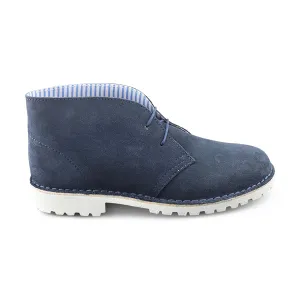 Polacchina Vibram in camoscio blu