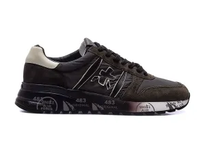 Premiata uomo sneakers Lander camoscio tessuto