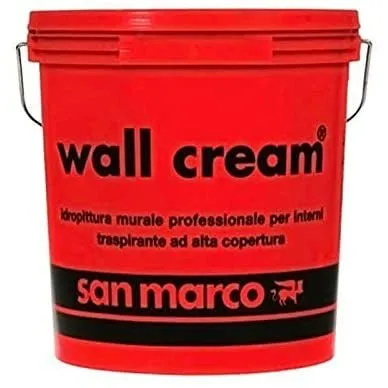 San Marco - Wall Cream Pittura traspirante per interni alta copertura, Bianco