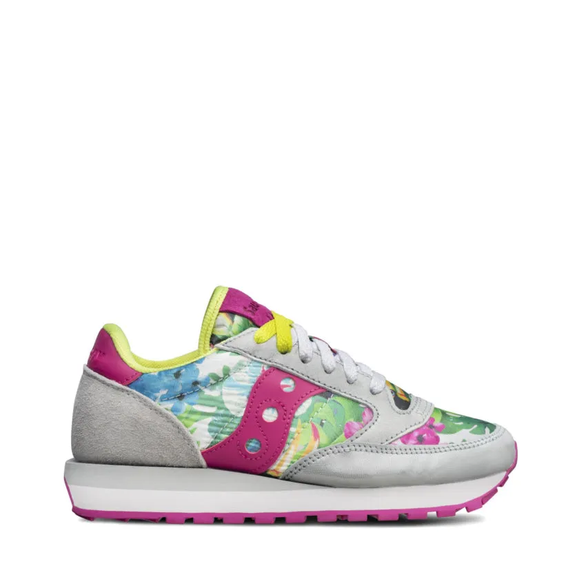 SAUCONY JAZZ O W FLORAL SMU 60450-02 GRIGIO-ROSA-FLOREALE