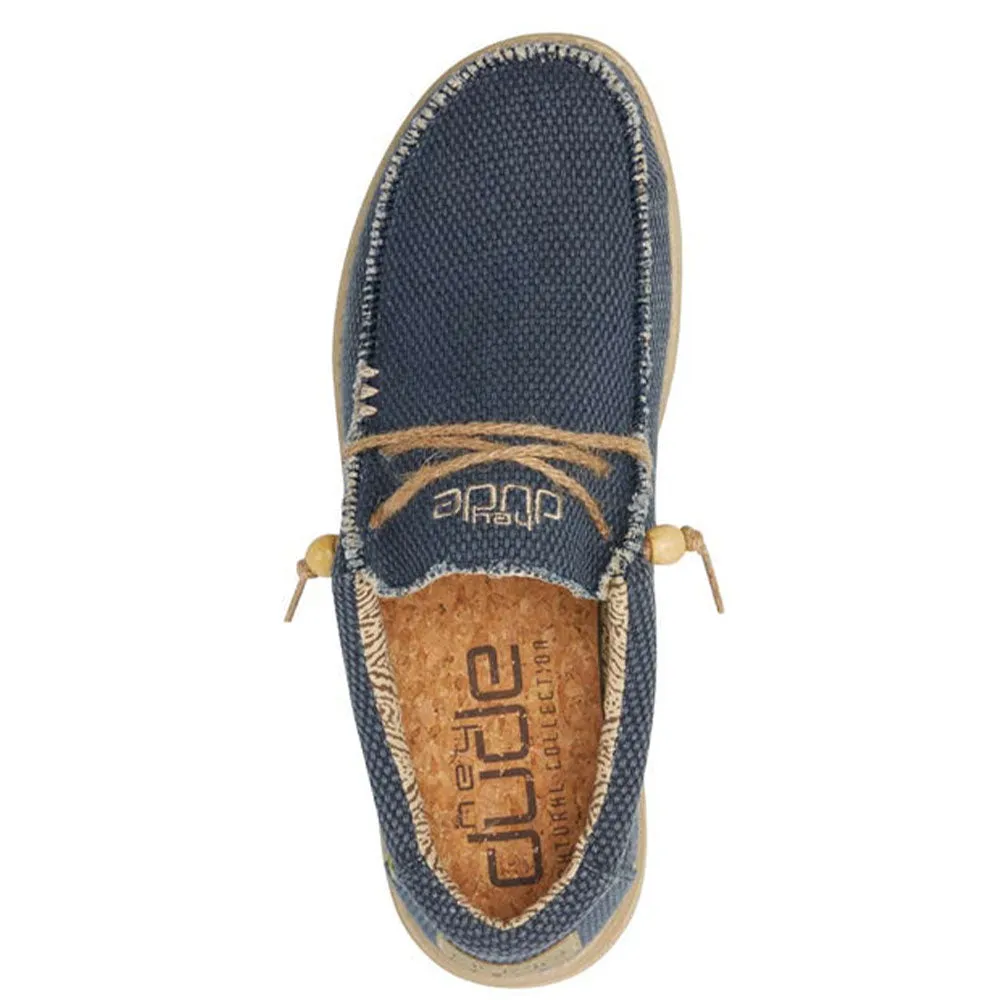 Scarpe Uomo HEY DUDE linea Wally Braided Colore Blue Night