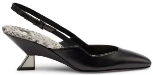 Slingback Sofia Nero Pitone