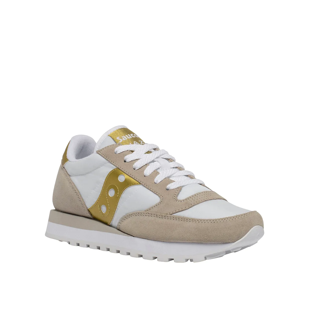 Sneakers Donna Saucony Jazz Original Bianco / Oro