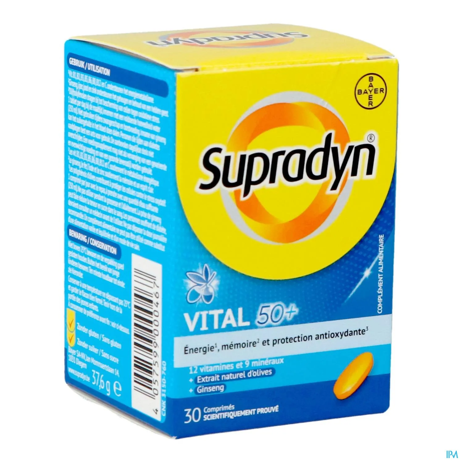 Supradyn Vital 50  Multivitamine | Energie & Vitaliteit voor 50-plussers | 30 Tabletten