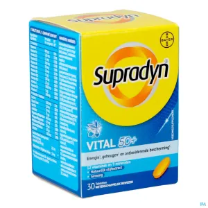 Supradyn Vital 50  Multivitamine | Energie & Vitaliteit voor 50-plussers | 30 Tabletten