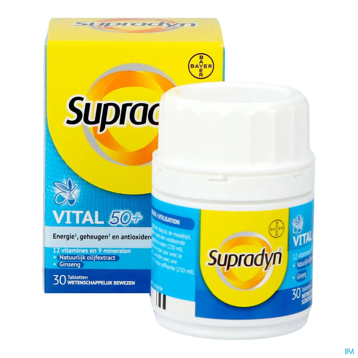 Supradyn Vital 50  Multivitamine | Energie & Vitaliteit voor 50-plussers | 30 Tabletten